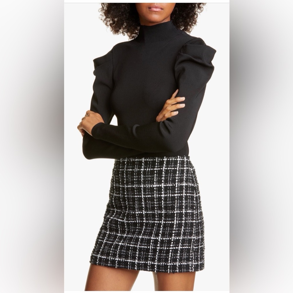 Alice + Olivia CeCe Dramatic Puff-Sleeve Pullover sweater ⭐️